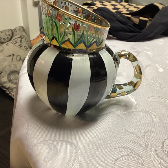 Mackenzie Childs pitcher. Besutiful never used. Signed too - Picture 1 of 14